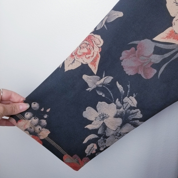 Philosophy Plus Size Floral Faux Suede Open Front Topper Jacket NWT 2X - Picture 5 of 11